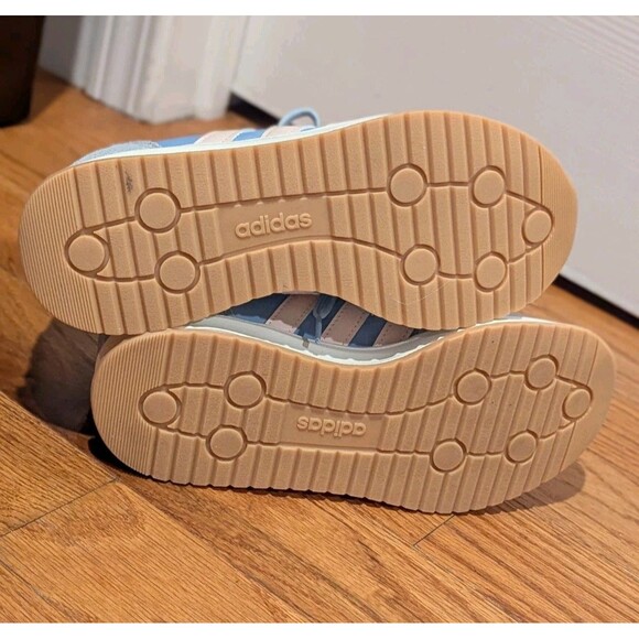 Adidas Size 7.5 Run 70s 2.0 Retro Blue/ Pink/Gum Suede & Mesh Sneakers NWOB - Picture 10 of 10